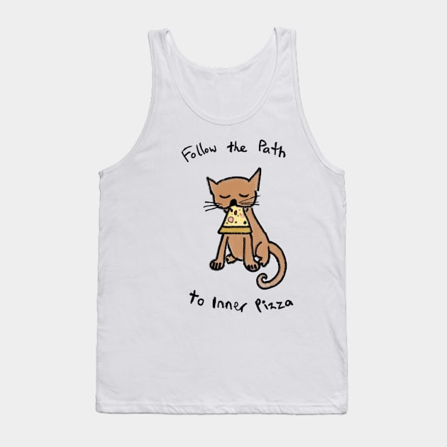 Follow the Path to Inner Pizza Tank Top by wanungara